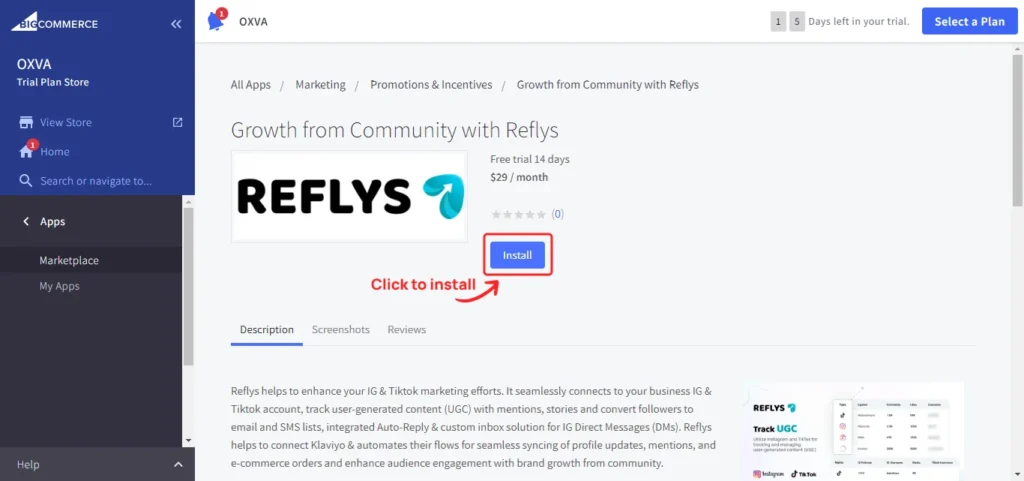 Install BigCommerce