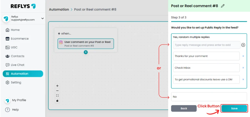 Automate Multiple Replies
