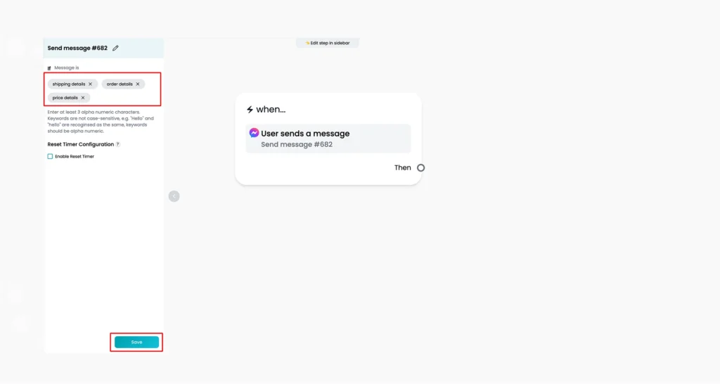 add keywords image