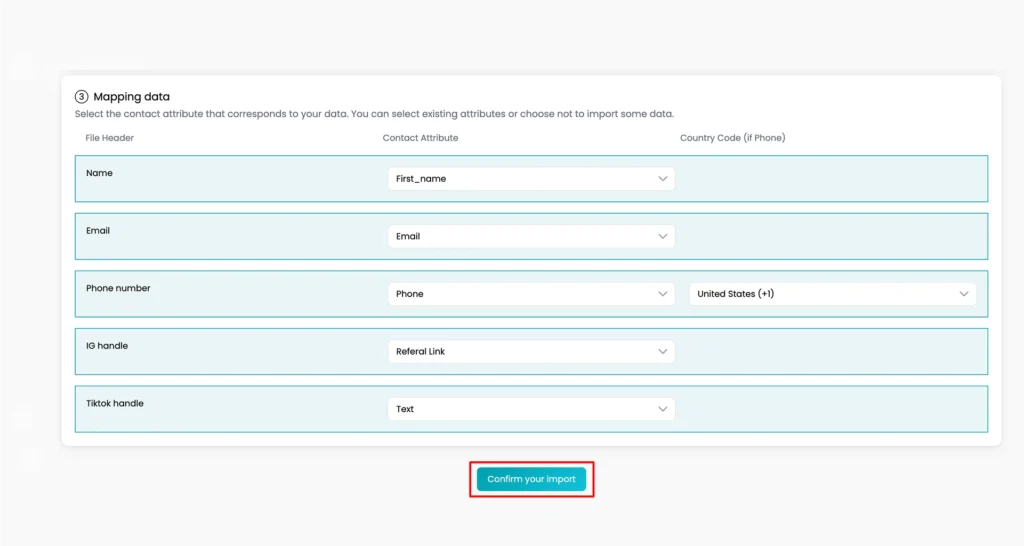 Match CSV Columns image