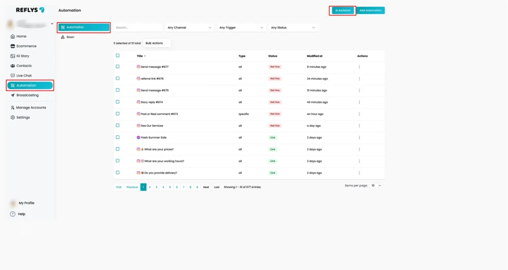 Reflys-Dashboard image