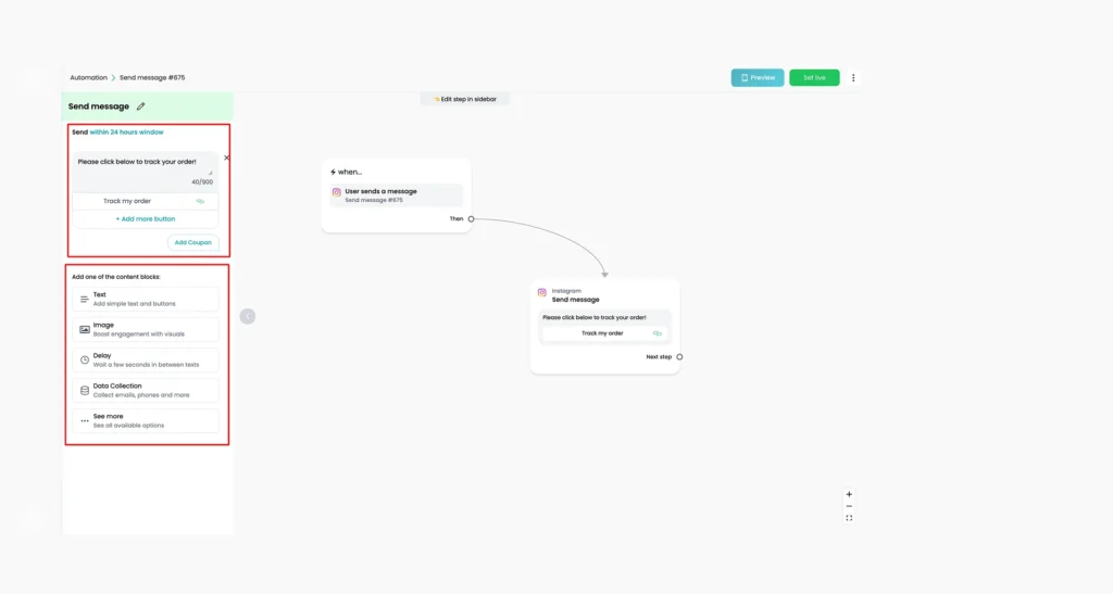 Connect keywords to automation image
