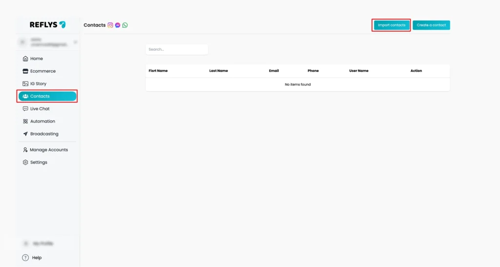 import contacts image