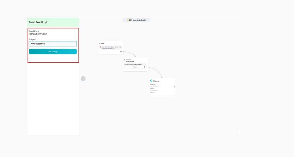 set email node image