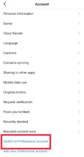 Instagram Business Account