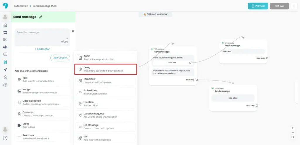 Add Delay Button in Reflys