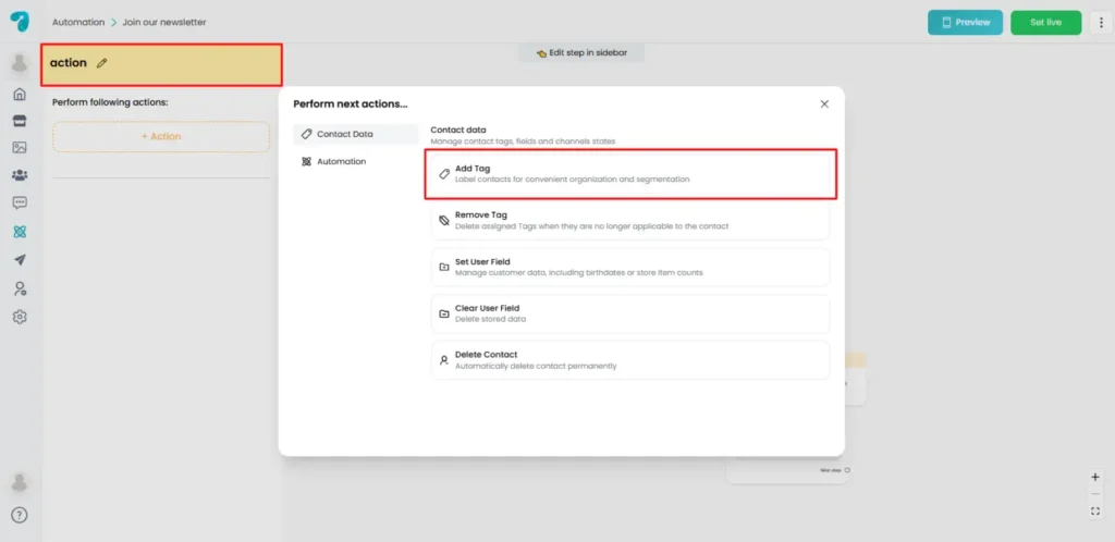 Automatic Creation via Automation