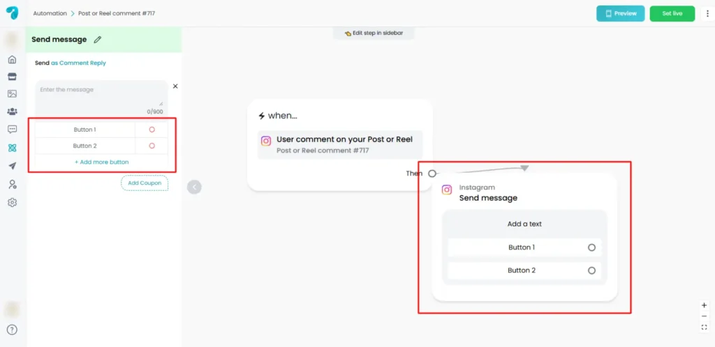 Automation Message Block