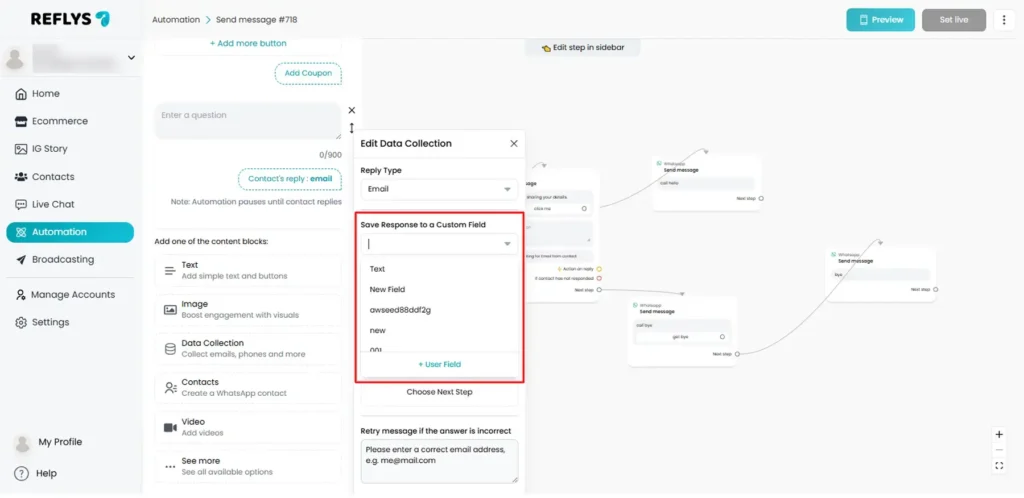 Custom Field in Automation