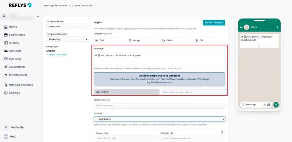 Custom User Fields in Reflys