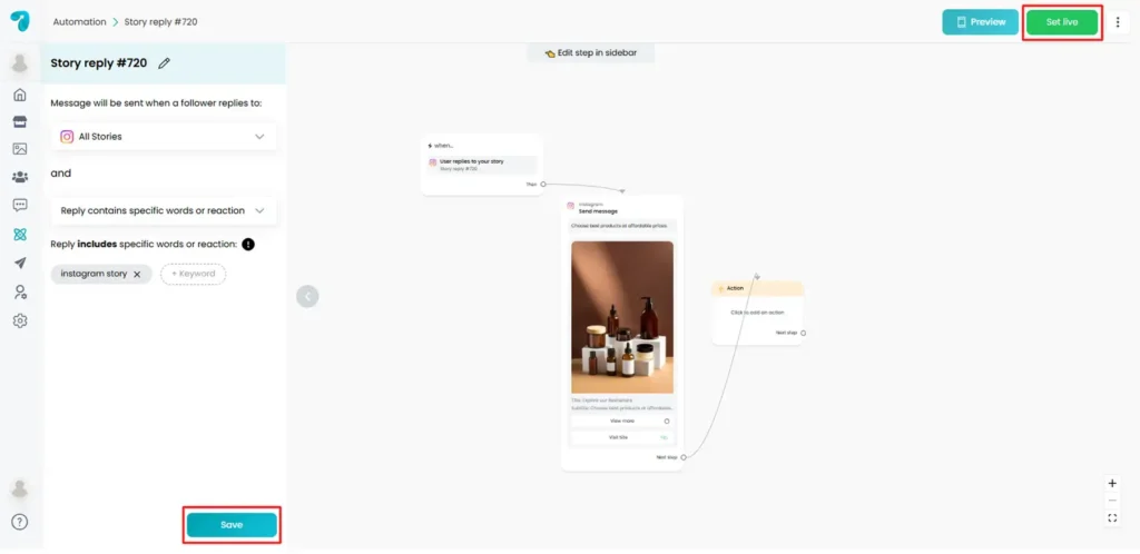 Preview of Automation Cards in Reflys