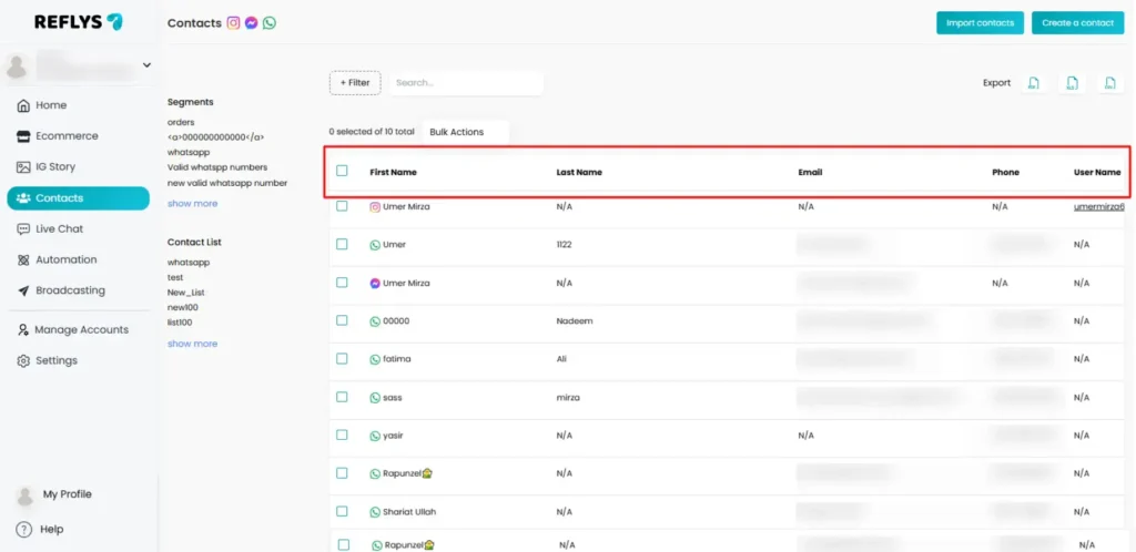 Types of System Fields in Reflys