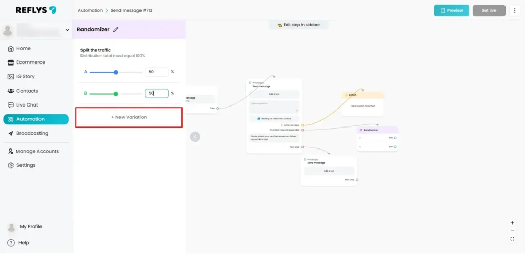 Variations in Randomizer