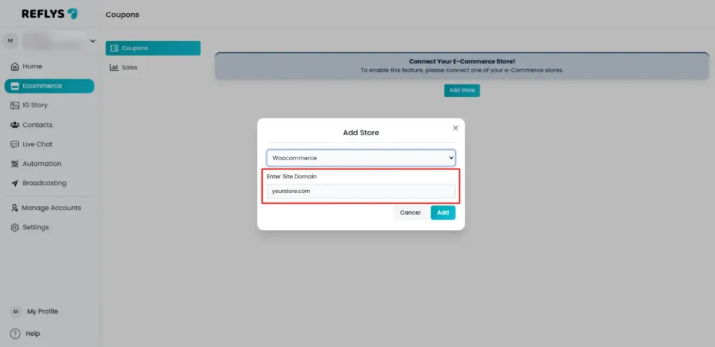 WooCommerce Store URL