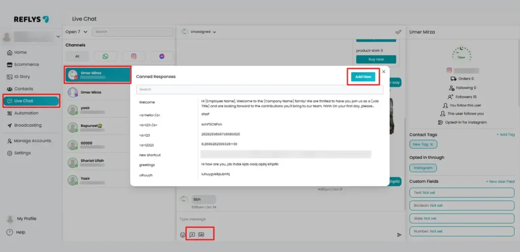 How to Access Canned Responses in Reflys