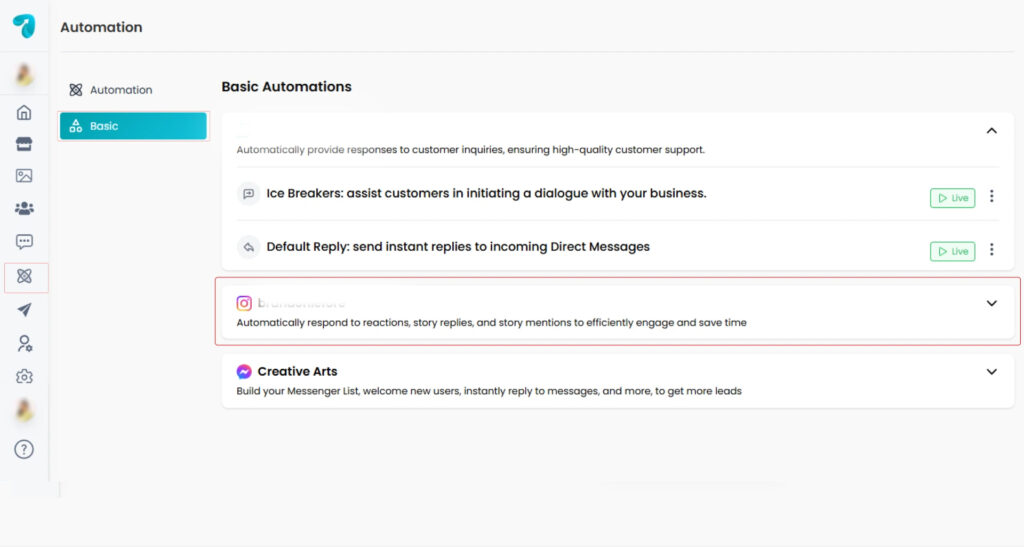 Automation in Reflys Dashboard