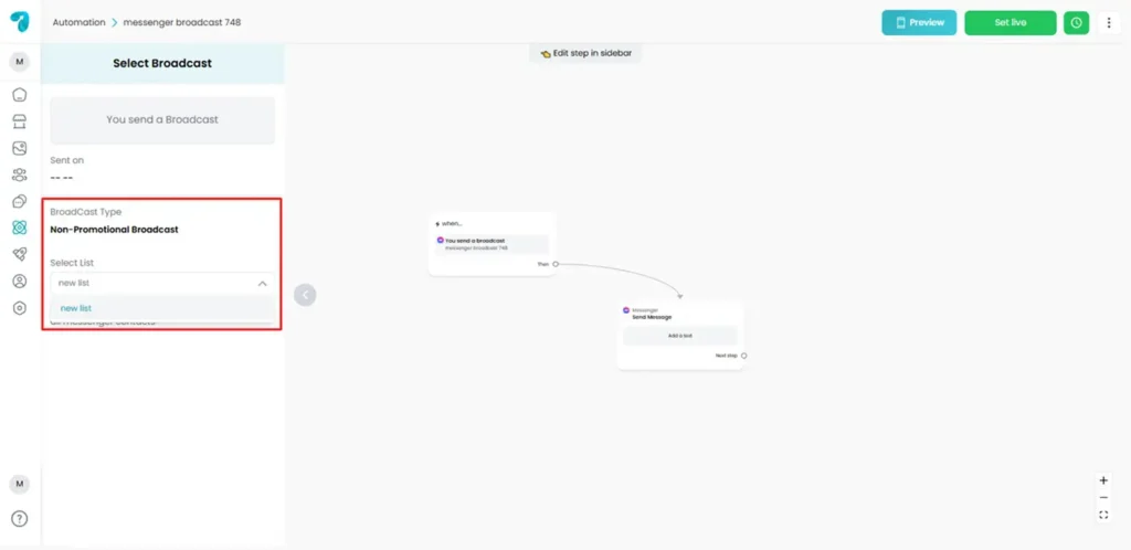 Select Broadcast Audience