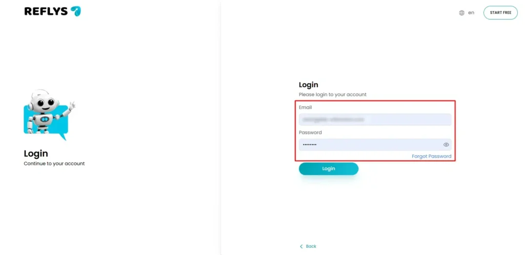Login Reflys to Connect Your TikTok Account
