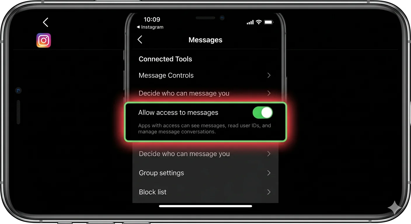 Allow access to messages