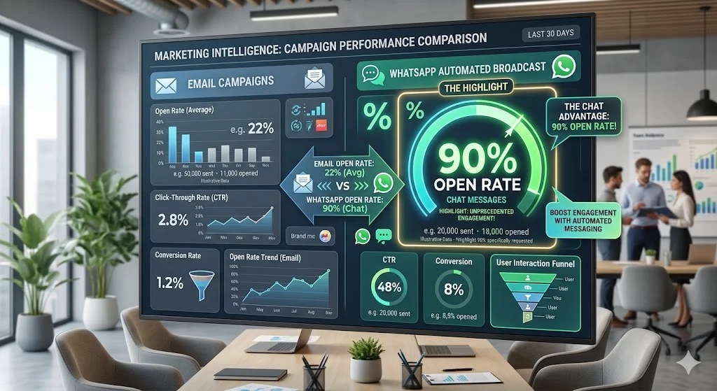 Chatbot app reviews comparing open rates and ROI