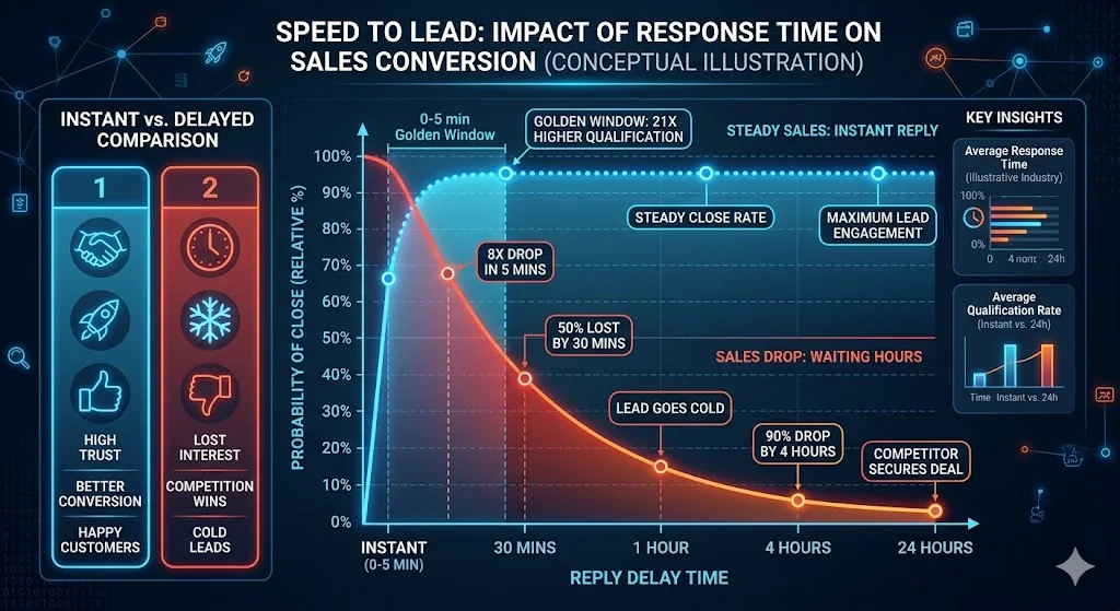 How instant replies boost sales conversion