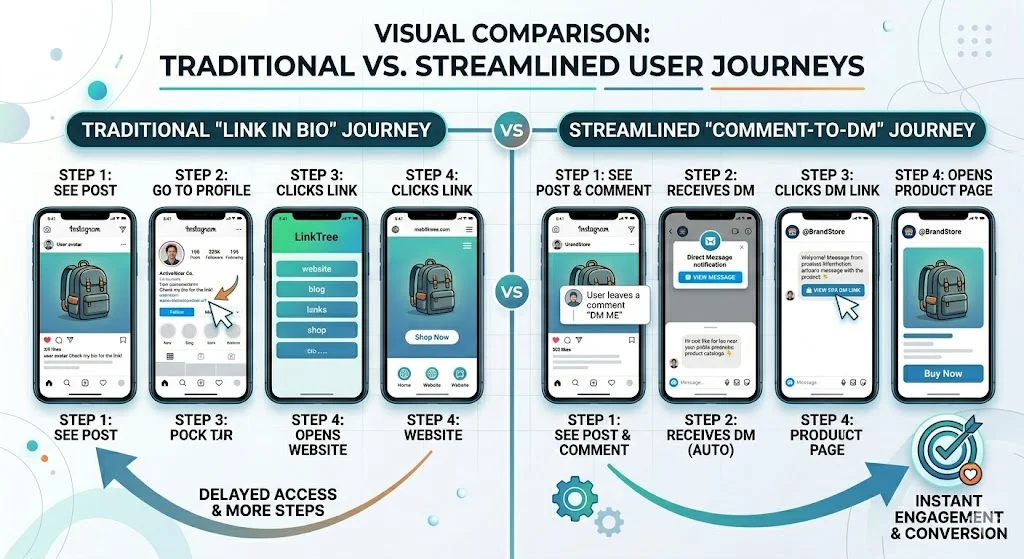 Instagram content planning workflow showing chatbot marketing efficiency